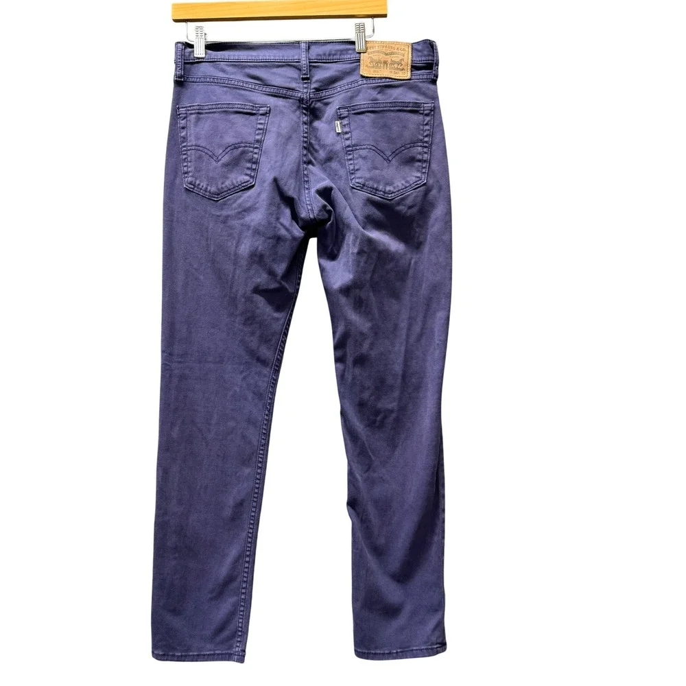 Levi's 511 Pants Mens 34x32 (34x31 ACTUAL) Slim Fit Purpleish Blue Chino Vintage